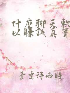 什么聊天软件可以赚钱真实可靠