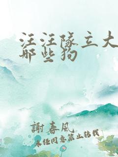 汪汪队立大功有哪些狗