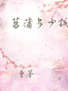 菖蒲多少钱一斤