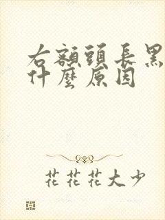 右额头长黑斑是什么原因