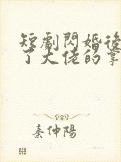短剧闪婚后我成了大佬的掌中之物免费观看