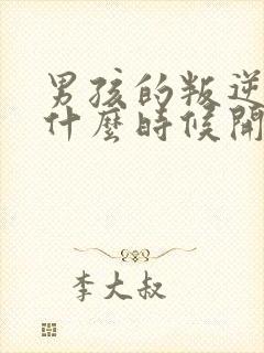 男孩的叛逆期是什么时候开始