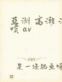 亚洲 高潮 潮喷 av