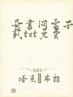 奇书网电子书下载txt免费