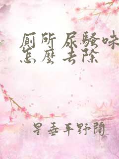 厕所尿骚味很重怎么去除