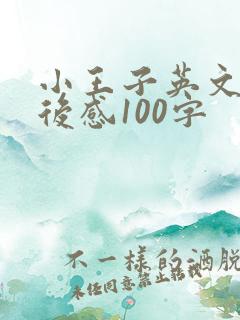 小王子英文版读后感100字