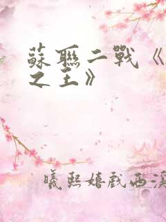 苏联二战《狙击之王》