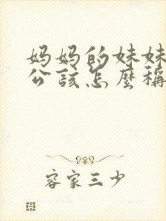 妈妈的妹妹的老公该怎么称呼