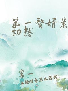 第一赘婿叶辰萧初然