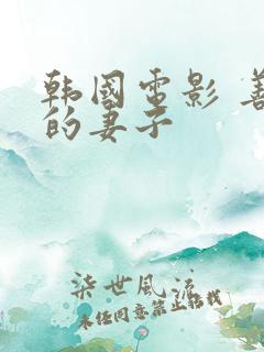 韩国电影 善良的妻子
