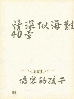 情深似海难回首40章