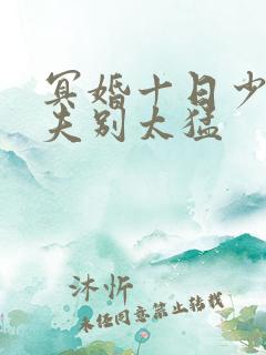 冥婚十日少爷鬼夫别太猛