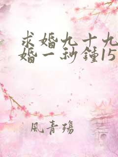 求婚九十九次离婚一秒钟15