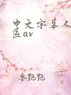 中文字幕人妻一区av