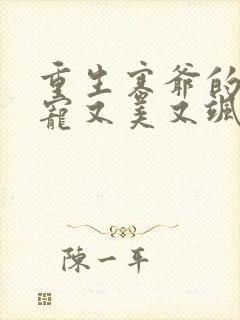 重生寒爷的心尖宠又美又飒