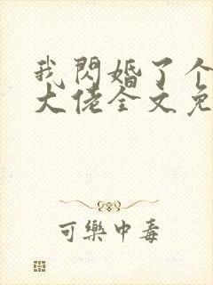 我闪婚了个财阀大佬全文免费阅读