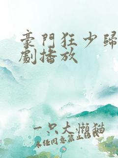 豪门狂少归来短剧播放