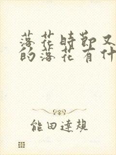 落花时节又逢君的落花有什么寓意