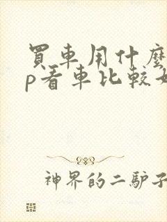 买车用什么app看车比较好