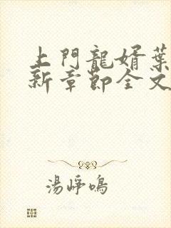 上门龙婿叶辰最新章节全文免费阅读