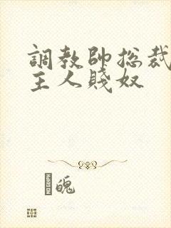 调教帅总裁跪下主人贱奴