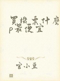买机票什么app最便宜