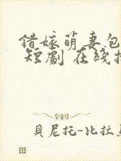 错嫁萌妻包甜的 短剧 在线播放