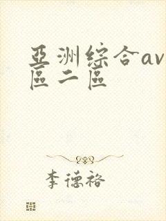 亚洲综合av一区二区