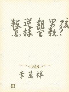 叛逆期男孩儿该怎样管教?