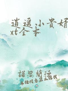 逍遥小贵婿 txt全本
