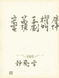 宋茜王耀庆演的电视剧叫什么名字