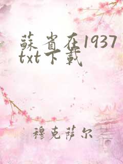 苏省在1937txt下载