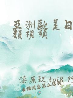 亚洲欧美日韩另类视频