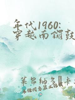 年代1960:穿越南锣鼓巷,小说