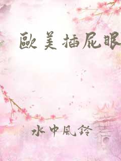 欧美插屁眼
