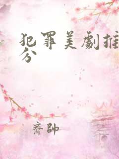 犯罪美剧推荐高分