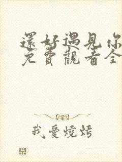 还好遇见你短剧免费观看全集高清