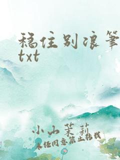 稳住别浪笔趣阁txt