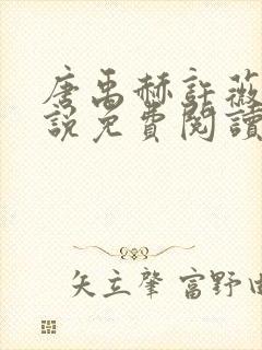 唐禹赫许薇澜小说免费阅读无弹窗