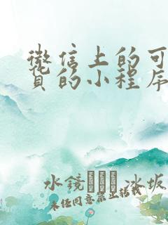 微信上的可以卖货的小程序