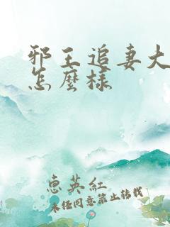 邪王追妻大结局怎么样