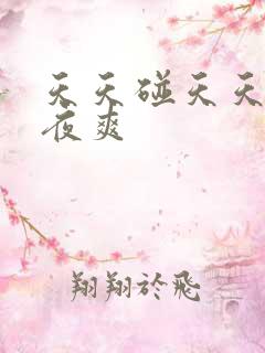天天碰天天操夜夜爽