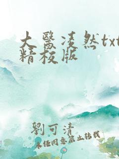 大医凌然txt精校版