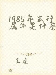 1985年五行属牛是什么命