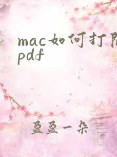 mac如何打开pdf