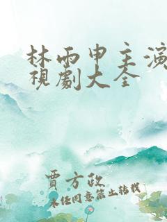 林雨申主演的电视剧大全