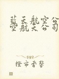 蓝天航空公司航空航天公司王静
