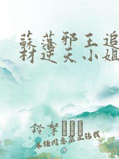苏落邪王追妻废材逆天小姐
