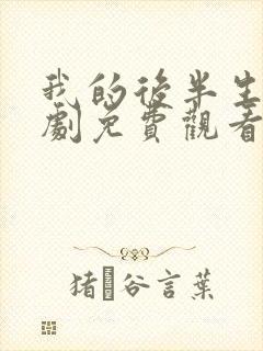 我的后半生电视剧免费观看在线播放