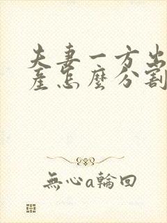 夫妻一方出轨财产怎么分割